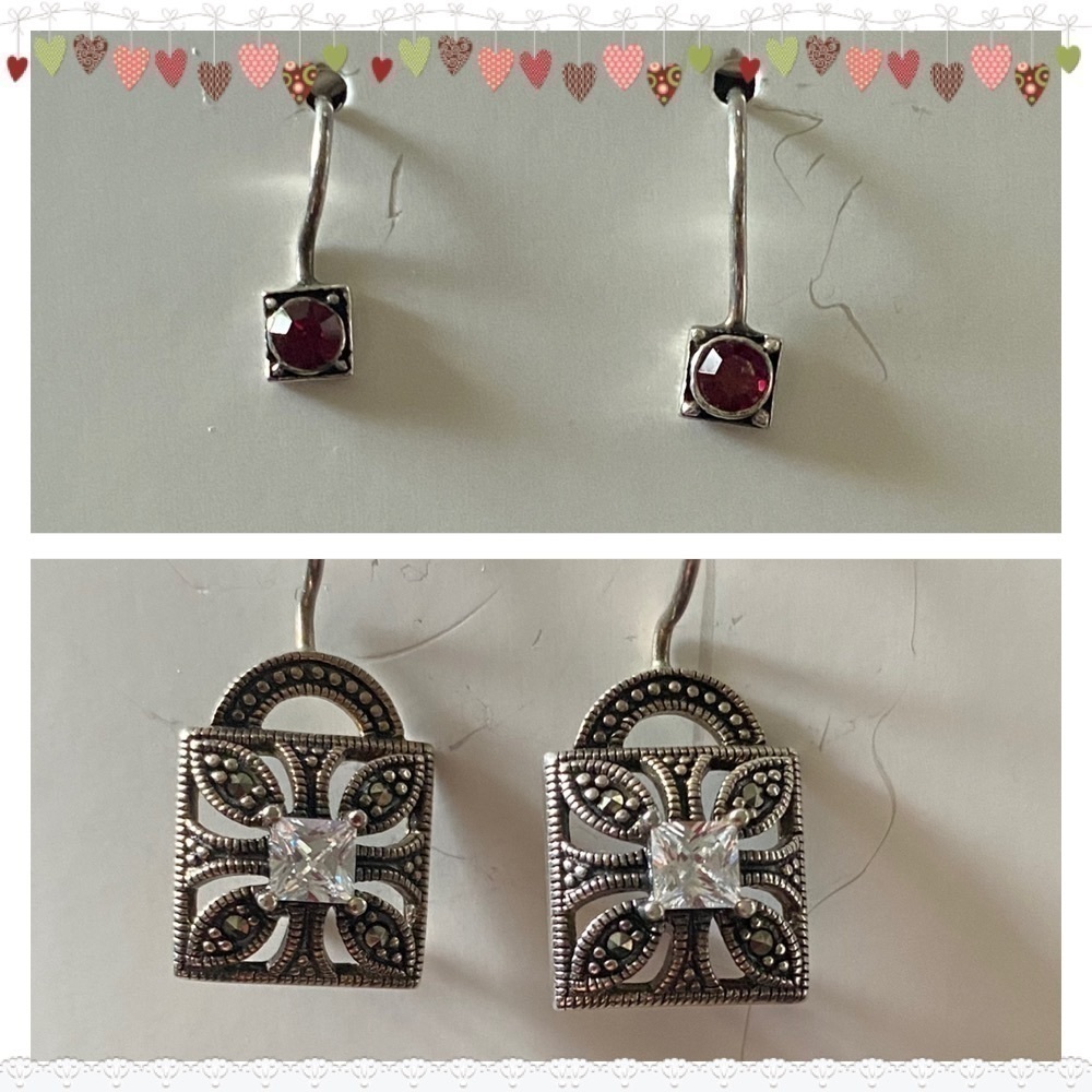 EARRINGS-TWO PAIRS